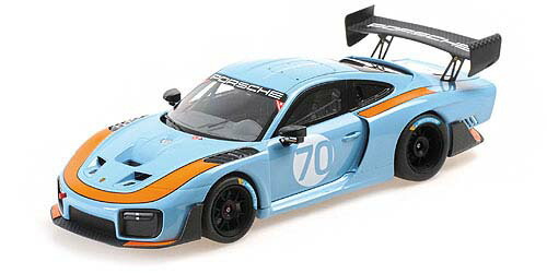 ミニチャンプス 1/18 ポルシェ 935/19 #70 青み/オレンジ色縞模様 2020【155067570】 ミニカー
