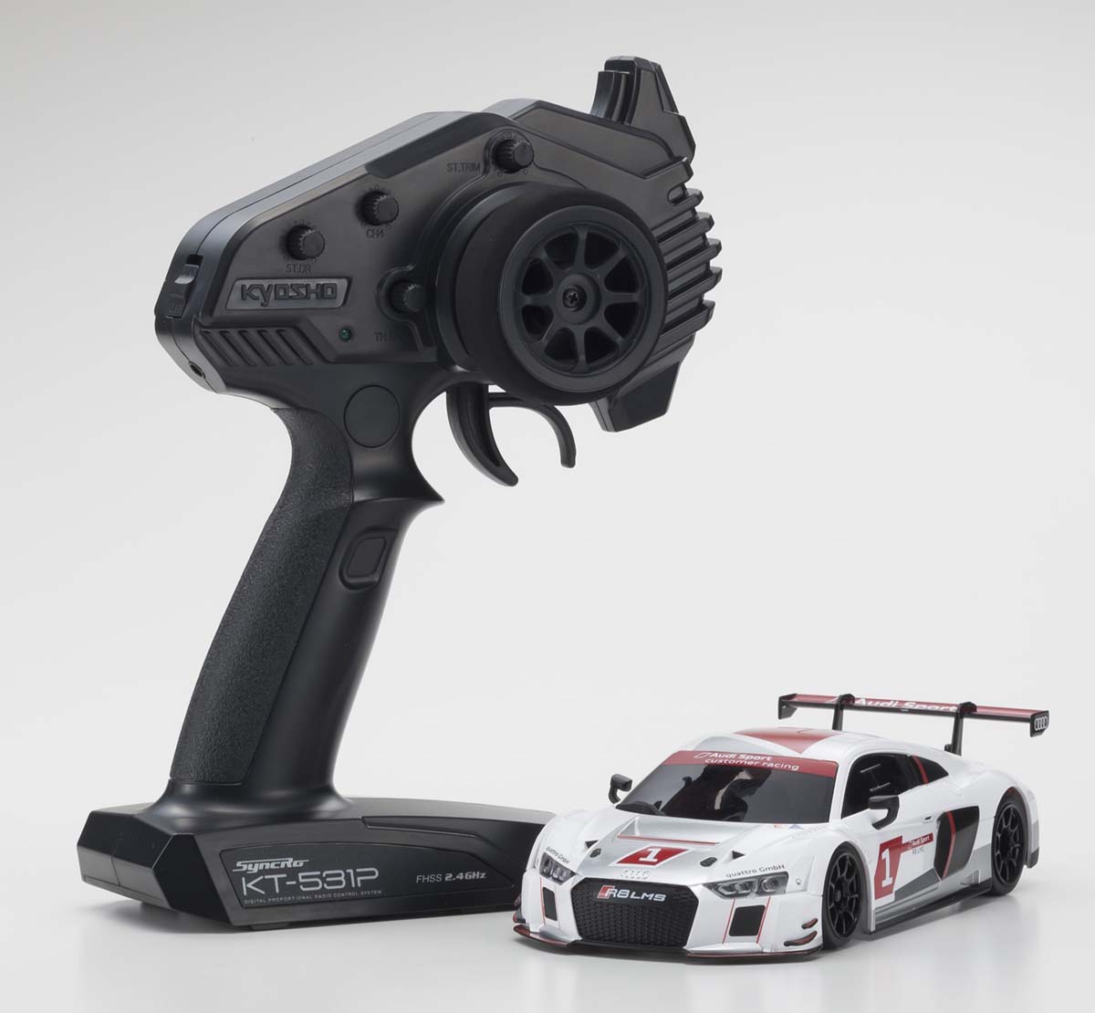 京商 ミニッツRWDレディセット MR-04 Audi R8 LMS 2015 “White”【32357AS】 ラジコン
