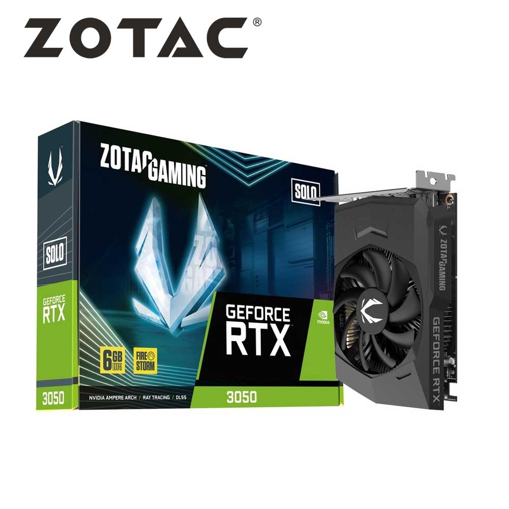 ZOTAC｜ゾタック ZOTAC GAMING GEFORCE RTX 3050 6GB SOLO GDDR6（黒いこと）  ZT-A30510G-10L