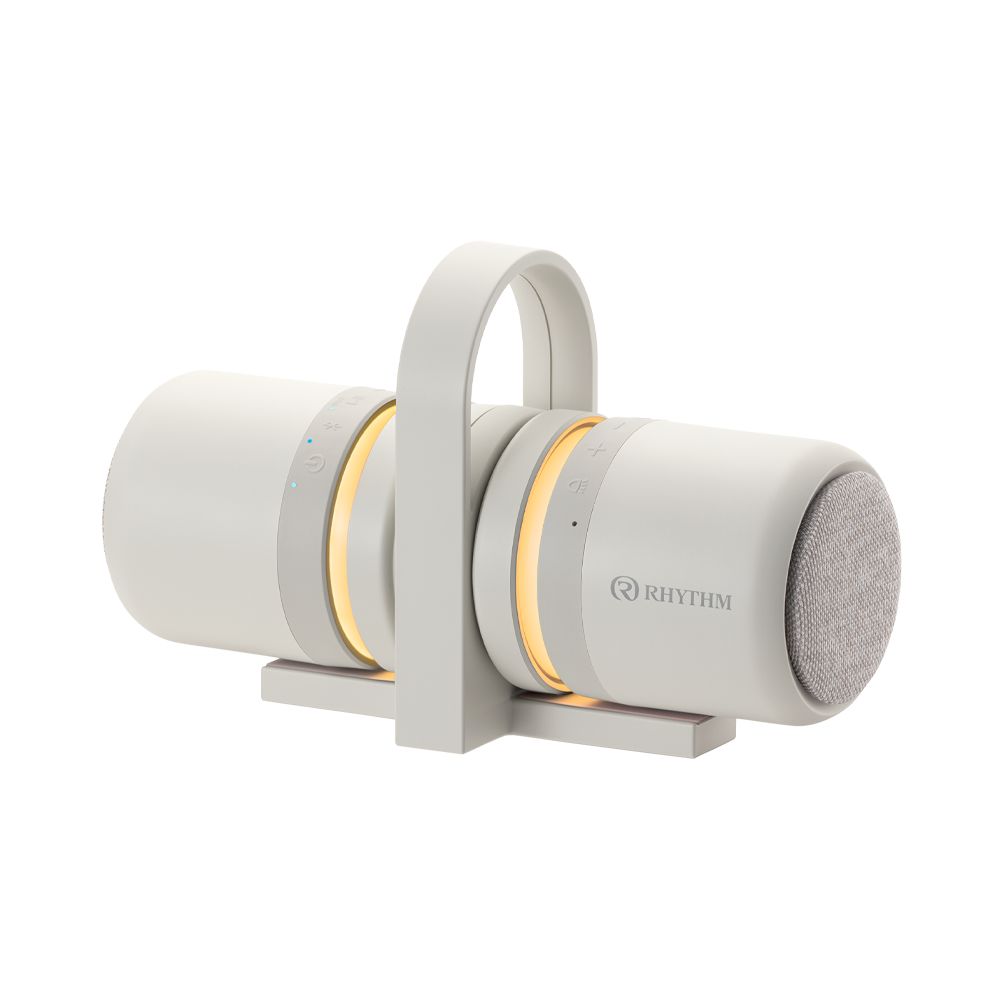 リズム 防水ポータブルシアタースピーカー（ホワイト） 9YYA30RH08 RHYTHM　MAGSPEAKER DUO 7,900円