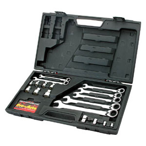 スエカゲツール 18PC．リバースギアレンチセット RGW18S Pro-Auto　コンビネーションラチェット