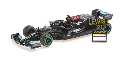 ミニチャンプス 1/43 メルセデス AMG ペトロナス F1 チーム W12 E パフォーマンス ルイス・ハミルトン ロシア (ソチ)GP 2021 ウィナー F1通算100勝目【410211544】 ミニカー