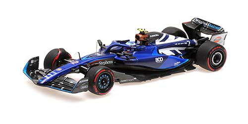 ミニチャンプス 1/43 ウィリアムズ レーシング FW45 ローガン･サージェント イギリスGP 2023 ウィリアムズ GP参戦800戦目仕様【417231102】 ミニカー