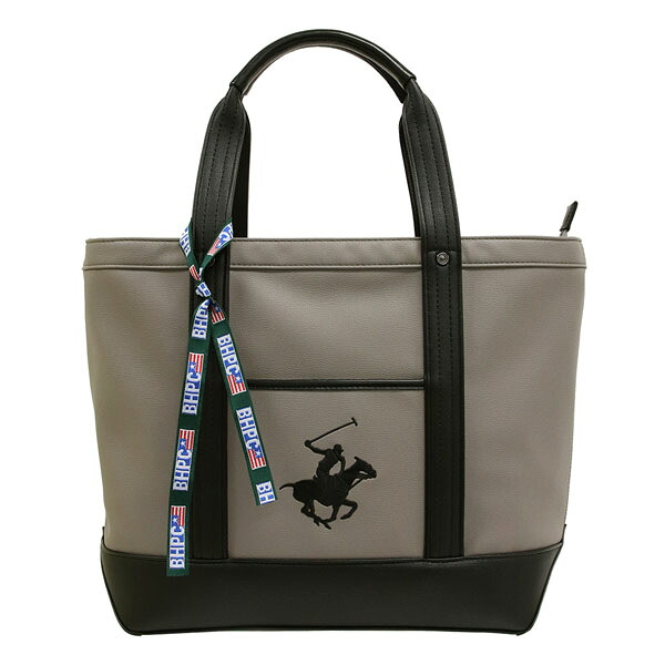 BEVERLY HILLS POLO CLUB PUトートバッグL（GR/BK/BK） BH2008NGR/BK/BK