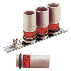 TONE インパクト用薄形ホイルナットソケットセット（ホルダー付）　4pcs HA404N
