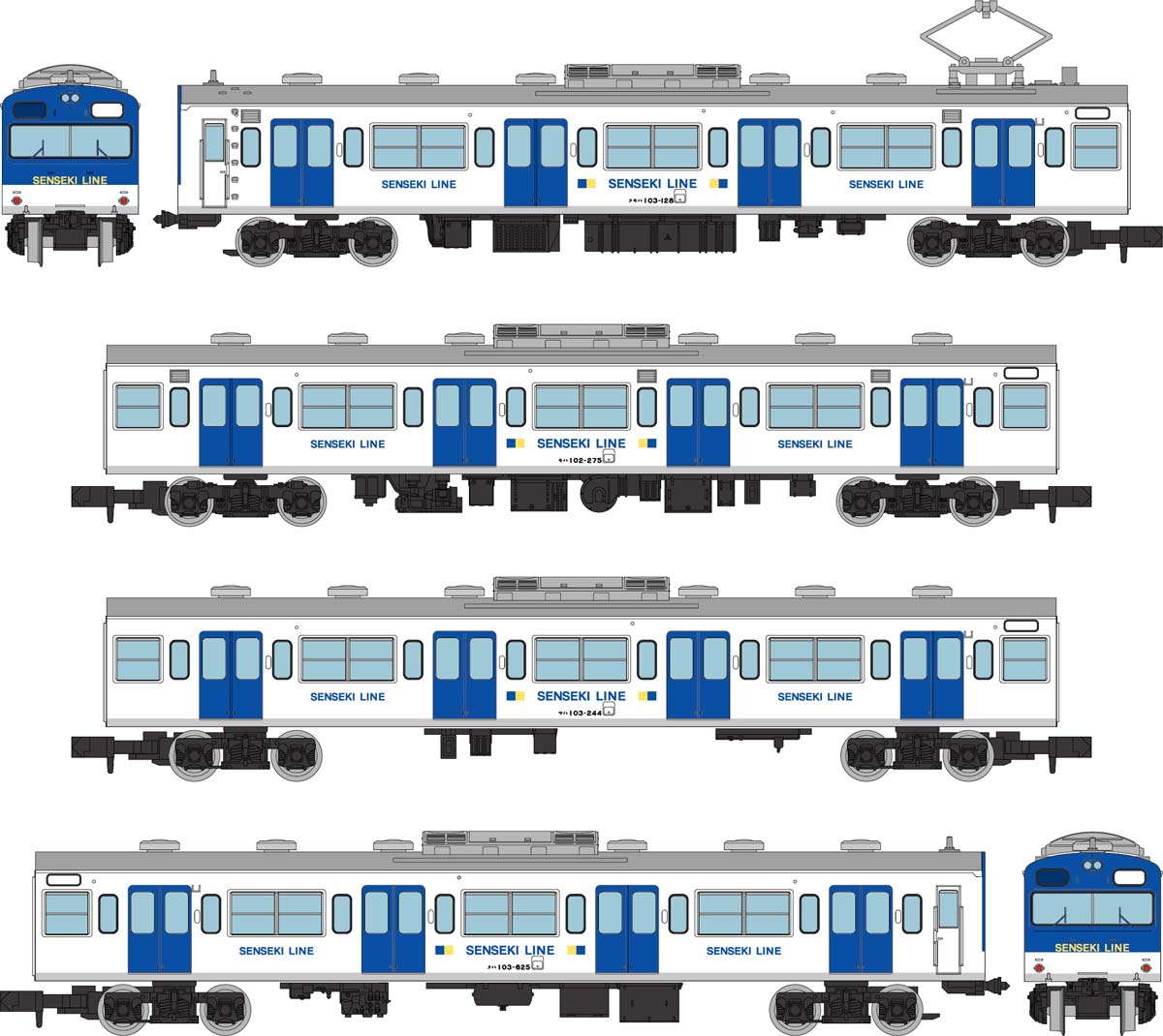 ［鉄道模型］トミーテック (N) 鉄道コレクション JR103系仙石線更新車（新塗装） 4両セット