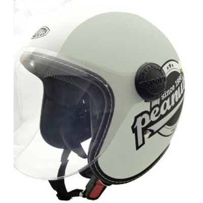 アークス SNOOPYジェットシールドヘルメット　ハイウェイライダー（マットグリーン） SNJ-109 AXS