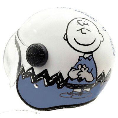 アークス SNOOPYジェットシールドヘルメット　スヌーピー＆チャーリーブラウン（ブルー） SNJ-111