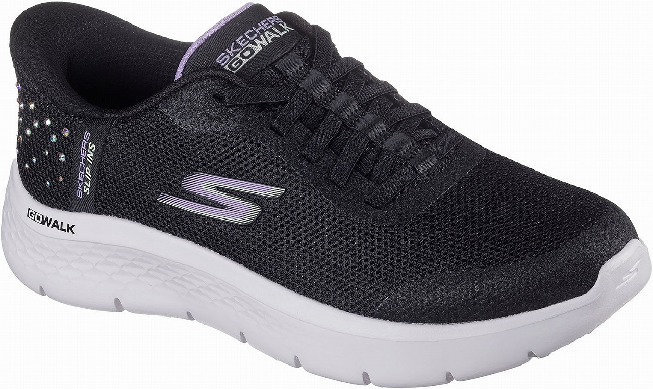 スケッチャーズ レディース スニーカー GO WALK FLEX-KRYSTA（ブラック/ラベンダー・サイズ：22.5cm） SKC-125502-BKLV-22.5 SKECHERS