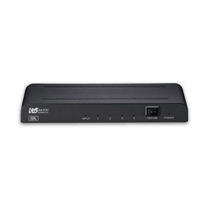 ラトックシステム 8K60Hz/4K120Hz対応HDMI分配器【1入力4出力】 RS-HDSP4-8K RATOC