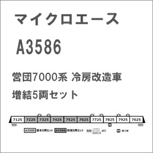 ［鉄道模型］マイクロエース (Nゲージ)A3586 営団7000系　冷房改造車　増結5両セット