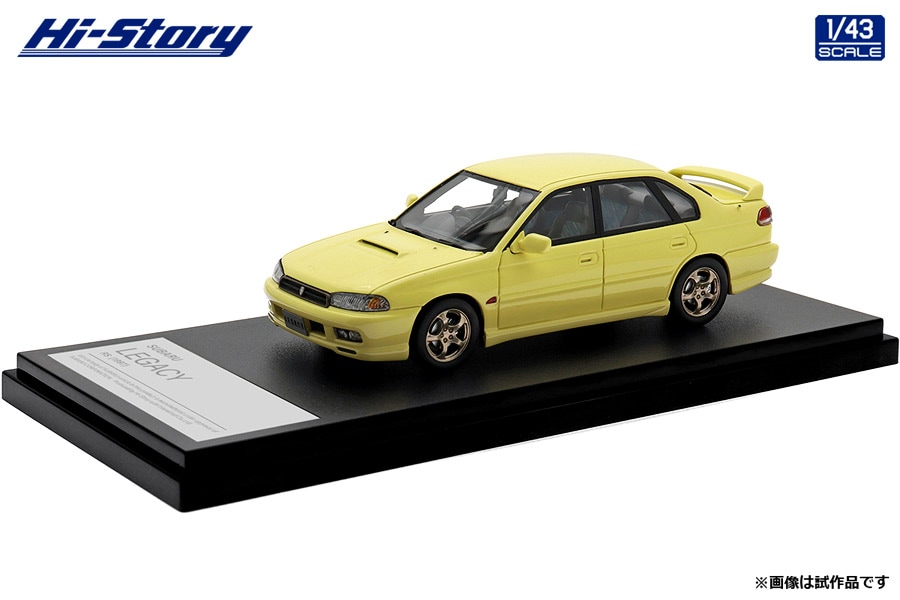 ハイストーリー 1/43 SUBARU LEGACY RS (1997) カシミヤイエロー【HS499YE】 ミニカー