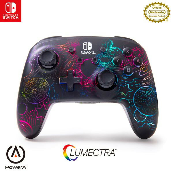 PowerA ルメクトラ・エンハンスド・ワイヤレスコントローラー for Nintendo Switch - ギャラクティック・ボルテックス [NSGP0349JP-01]