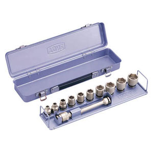 TONE インパクト用ソケットセット（メタルトレー付）　12pcs NV3102