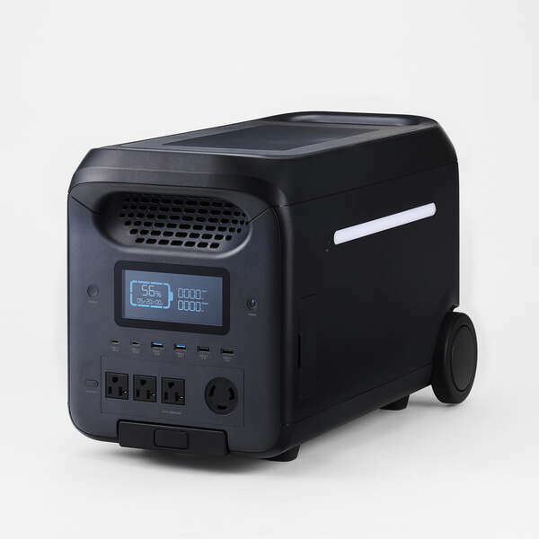 エレコム ポータブル電源(ブラック)　2560Wh ACコンセント3口＋1口　USB-C出力搭載 DE-PS2500PBK ELECOM　PORTABLE POWER STATION 2500P [DEPS2500PBK]