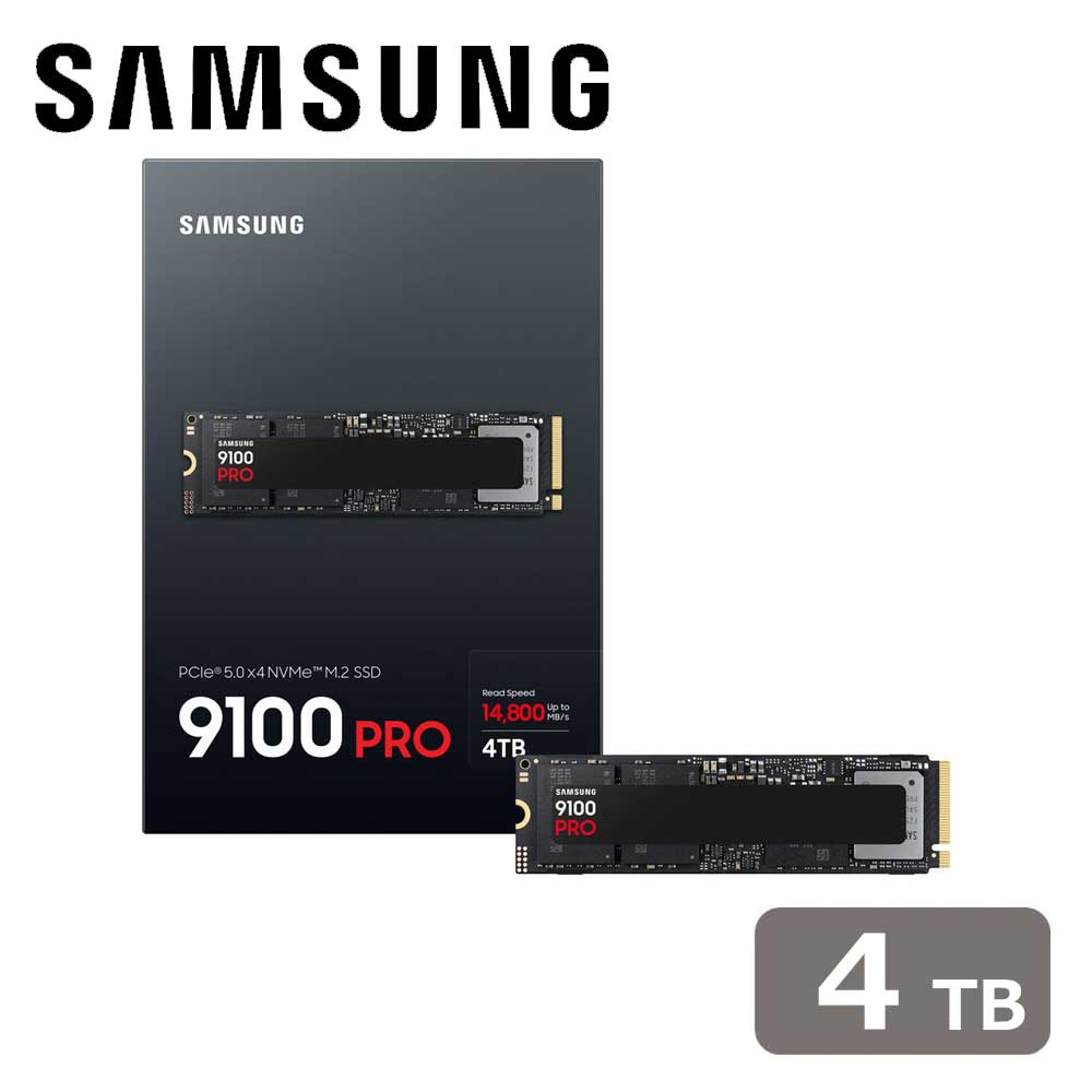Samsung｜サムスン SSD 9100 PRO 4TB （M.2/PCIe 5.0 NVMe）国内正規保証品 MZ-VAP4T0B-IT