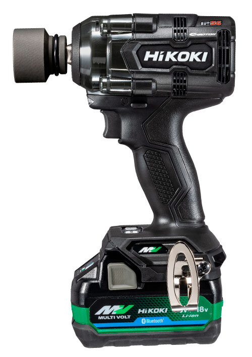 HiKOKI 36V コードレスインパクトレンチ ストロングブラック (マルチ雄捩子乾電池(BSL36A18BX)×2個・申し受ける器(UC18YDL2)付き添い人)(ソケット別売) WR36DH(2XPBSZ) ハイコーキ(日立工機)