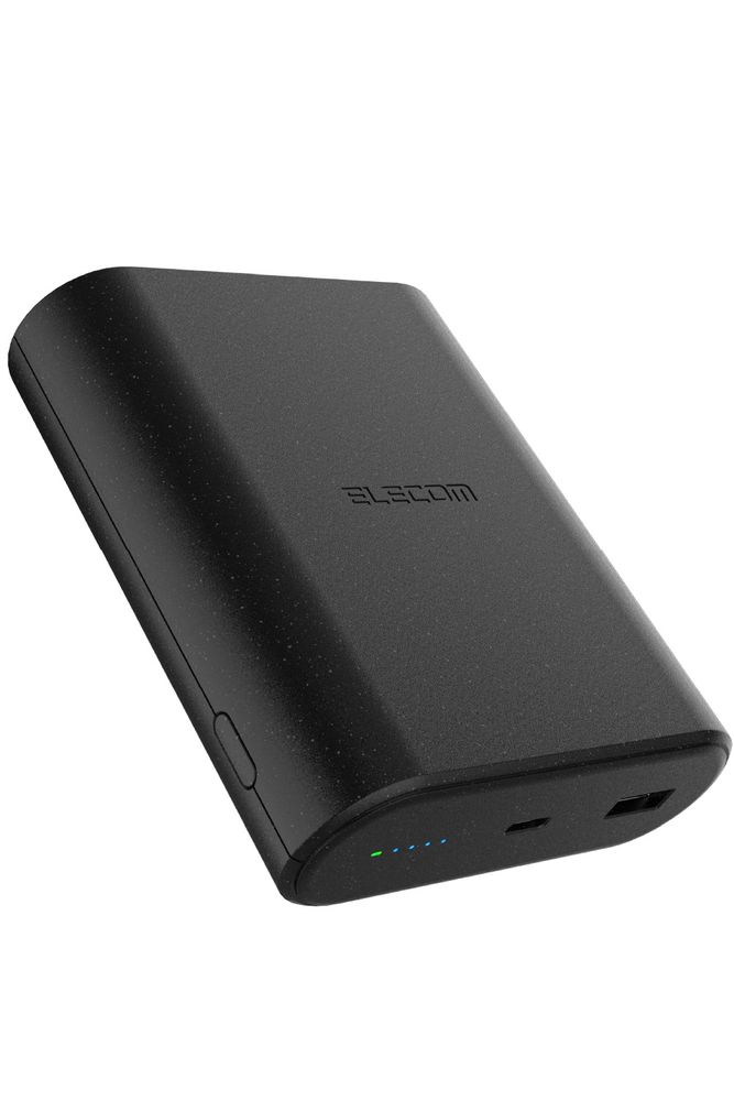 エレコム ナトリウムイオン電池 モバイルバッテリー 9000mAh PD 最大45W 入出力( USB Type-C ×1) 出力( USB-A ×1) （ブラック） DE-C55L-9000BK
