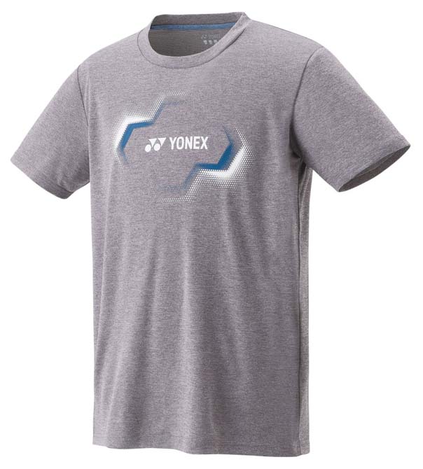ヨネックス ユニセックス ドライTシャツ（フィットスタイル）（グレー・サイズ：S） YO-16806-010-S YONEX