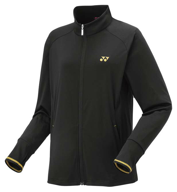 ヨネックス レディース ニットウォームアップシャツ（ブラック・サイズ：XO） YO-57087-007-XO YONEX