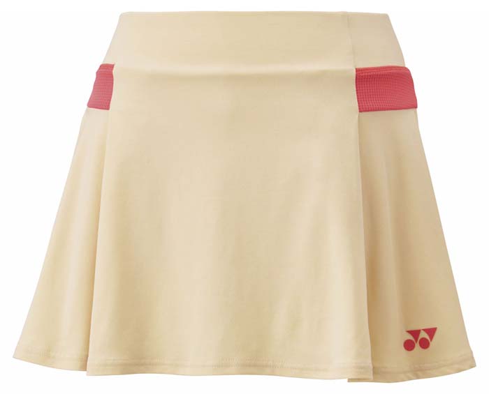 ヨネックス レディース スコート（下穿きスパッツ付）（内燃機関ベージュ・大きさ：O） YO-26145-456-O YONEX