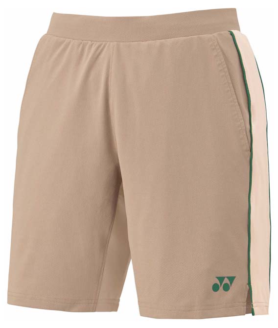 ヨネックス ユニセックス ニットハーフパンツ（ミストブラウン・サイズ：M） YO-15199-578-M YONEX