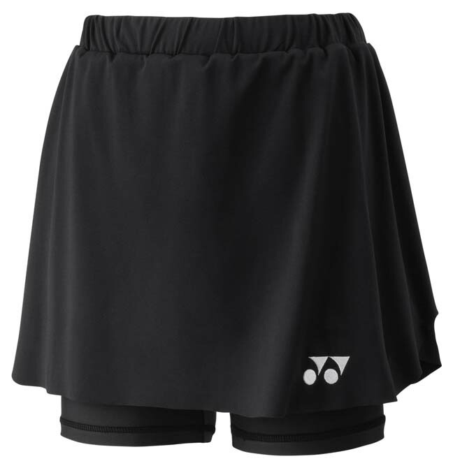 ヨネックス レディース スコート（下穿きスパッツ付）（黒いこと・大きさ：S） YO-26181-007-S YONEX