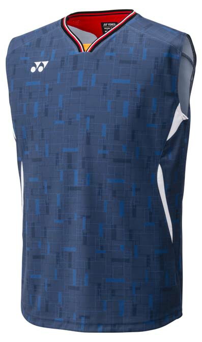 ヨネックス メンズ ゲームシャツ（ノースリーブ）（デニムネイビー・サイズ：L） YO-10701-629-L YONEX
