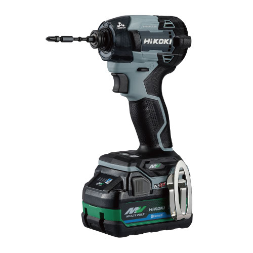 HiKOKI 36V コードレスインパクトドライバ アイスグレー (マルチボルト蓄電池(BSL36A18BX)×2個・充電器(UC18YDML)付き) WH36DD(2XHSZ)(IG) ハイコーキ(日立工機)