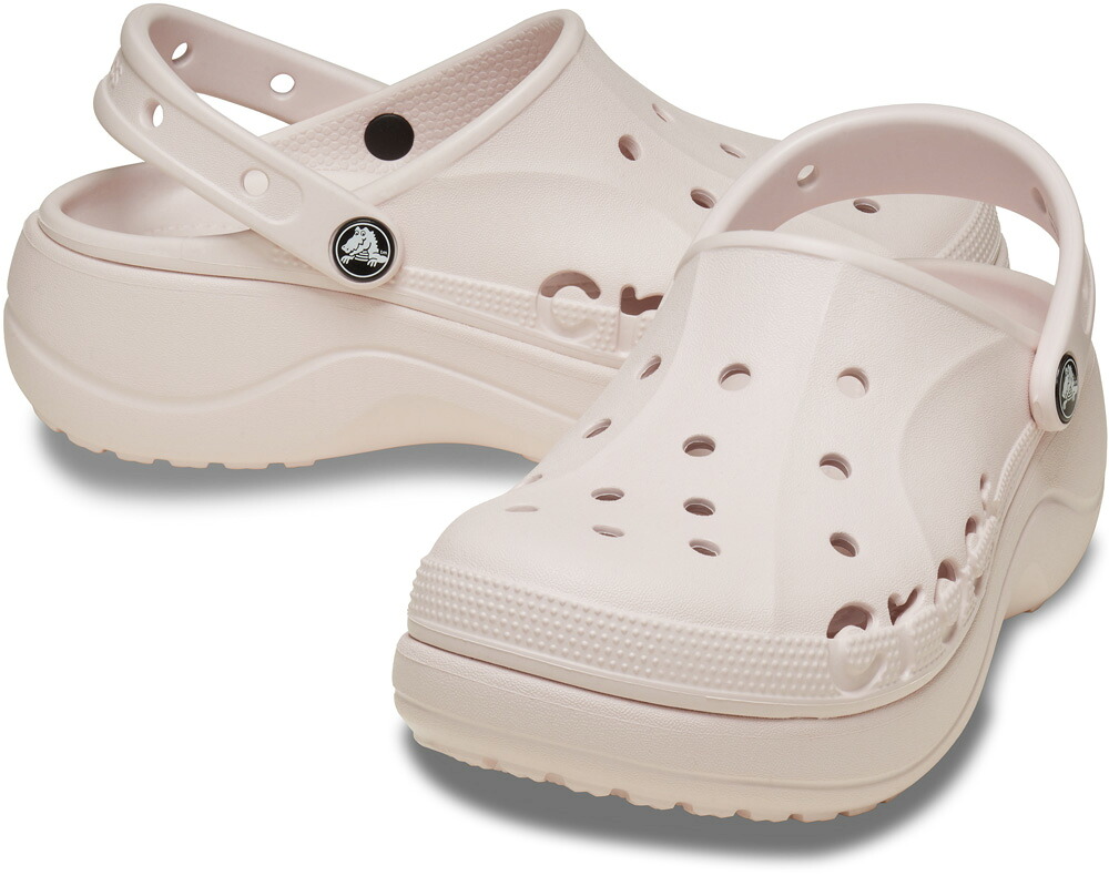 CROCS レディース バヤ プラットフォーム クロッグ（Barely Pink・サイズ：W8(24.0cm)） 208186-6PI-W8 クロックス サンダル Baya Platform Clog