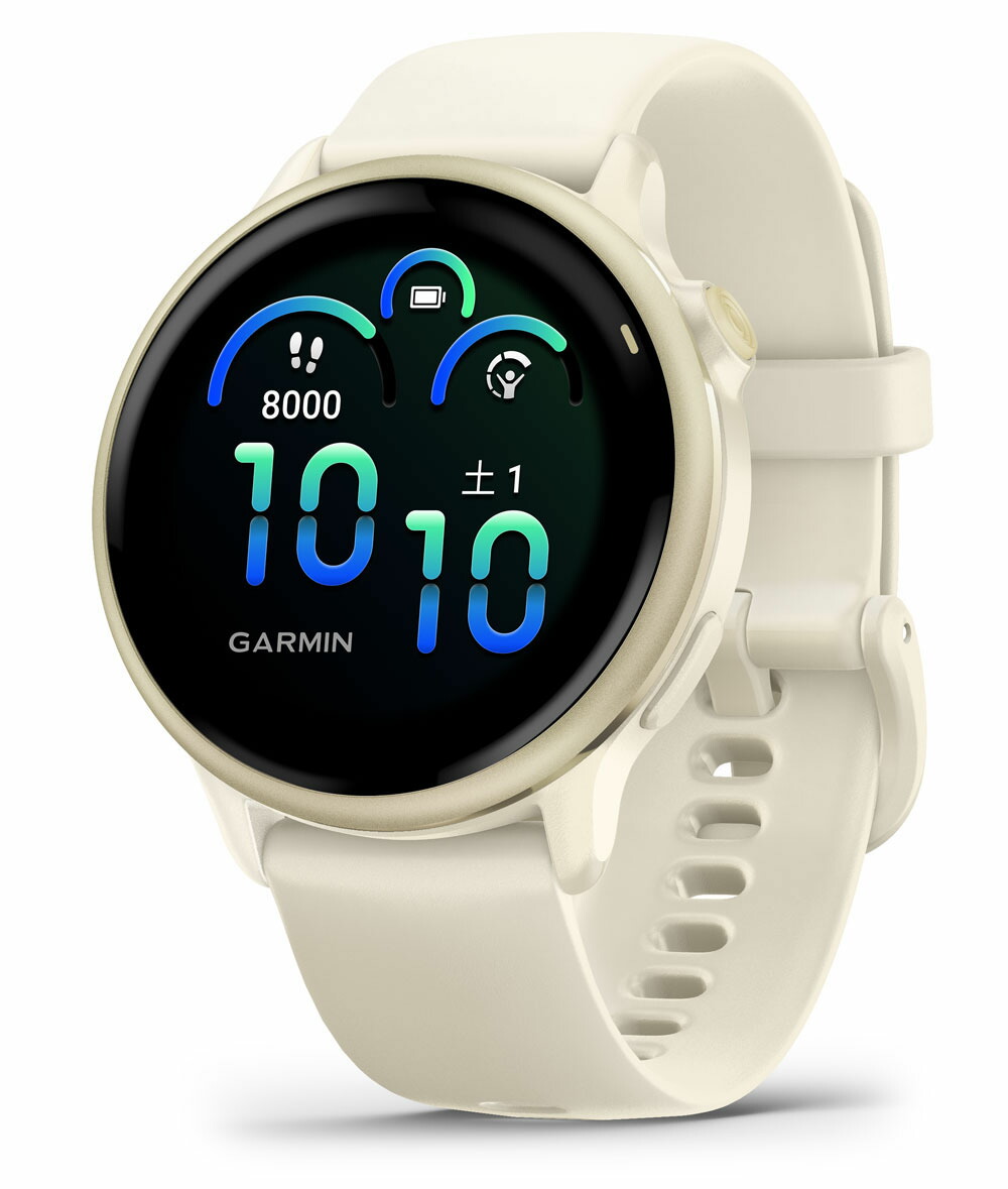 ガーミン vivoactive 6 Bone / Lunar Gold 【Suica相応う】スマートウォッチ  010-02985-31 [0100298531]【返品カテゴリー化A】