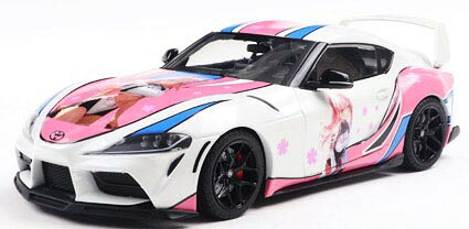 ソリド 1/18 トヨタ GR スープラ ソリドワークス 痛車 2024 (ホワイト/ピンク)【S1809008】 ミニカー