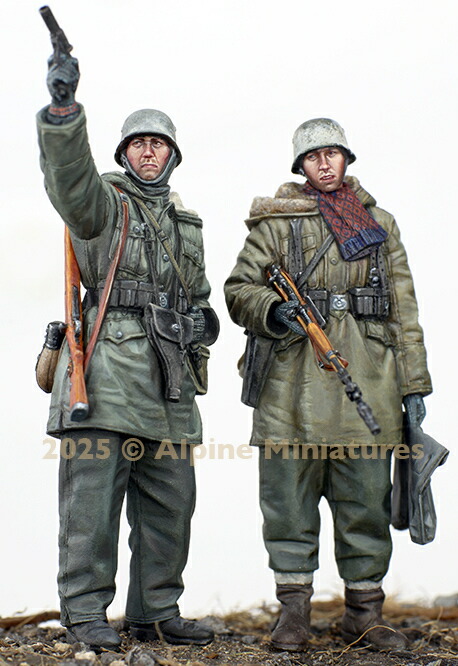 アルパイン 1/35 WWII ドイツ武装親衛隊 装甲擲弾兵 ハリコフ攻防戦セット(2体入)【AM35326】 未塗装レジン製フィギュア 4,765円