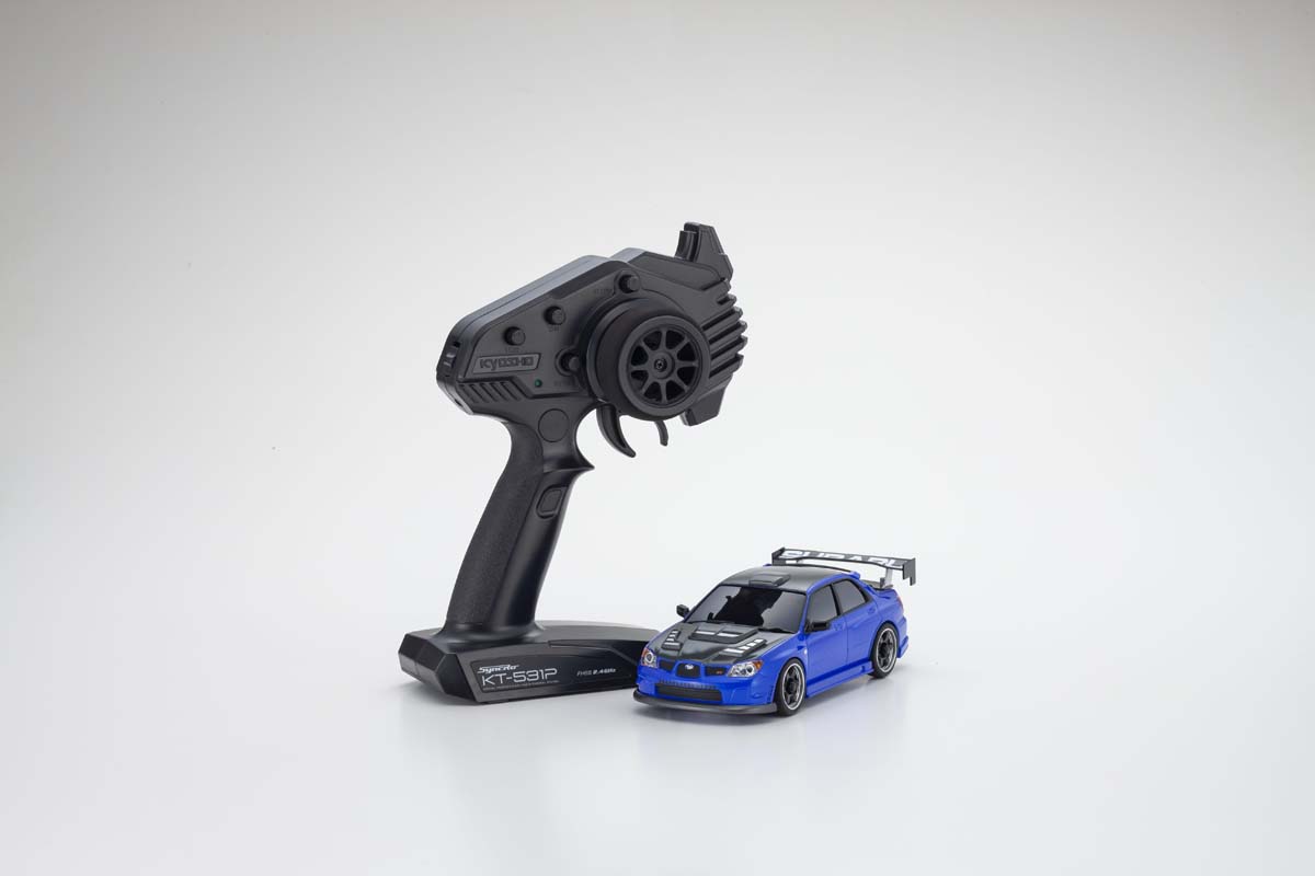 京商 ミニッツAWDレディセット MA-020 スバル インプレッサ エアロバージョン with カーボンボンネット メタリックブルー【32653BL】 ラジコン