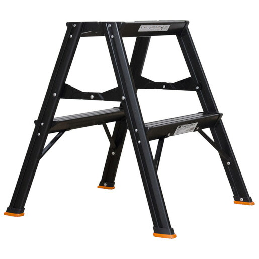 トラスコ中山 アルミ製踏台 2段 高強度型 黒 TSAF-2-BK TRUSCO