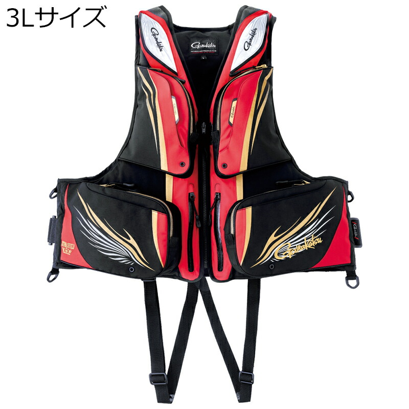 がまかつ アルテマシールドプロ フローティング限りない 3L大きさ(赤いこと) アルテマシールドプロフローティングベスト3L大きさ(赤いこと) Gamakatsu 生命現象上衣