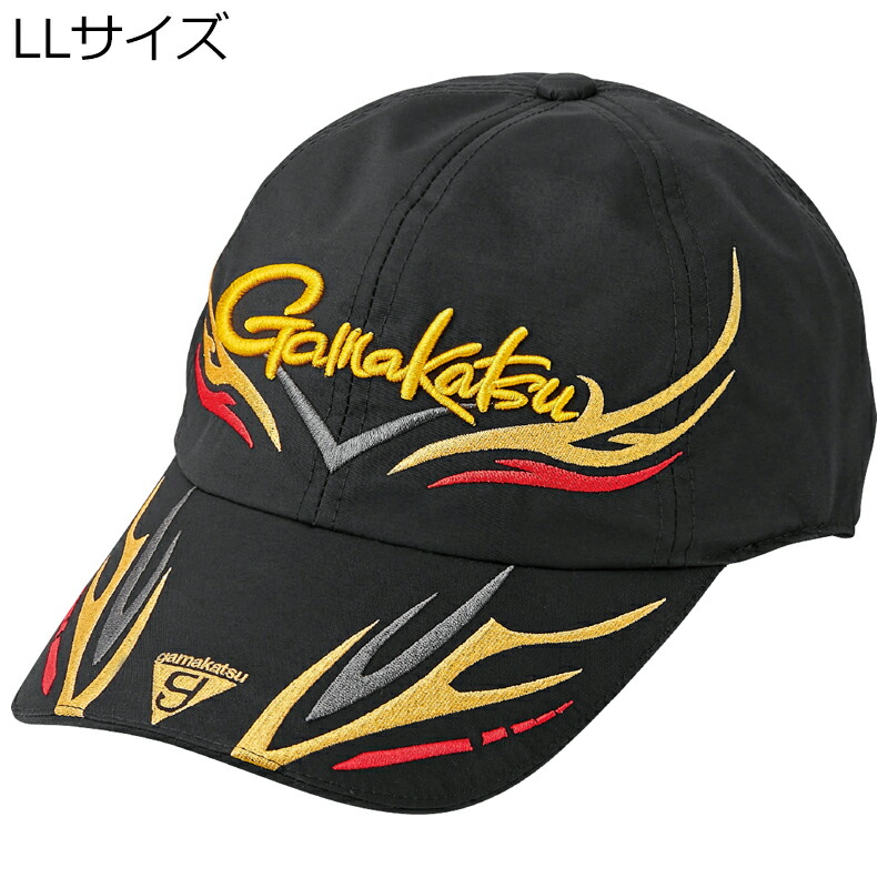 がまかつ アルテマシールドフィッシングキャップ 6方 LLサイズ(ブラック×ゴールド) アルテマシールドフィッシングキャップ6ホウLLサイズ(ブラック×ゴールド) Gamakatsu 帽子