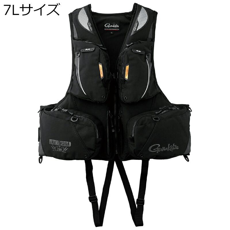 がまかつ アルテマシールドプロ フローティング限りない 7L大きさ(黒いこと×炭素黒いこと) アルテマシールドプロフローティングベスト7L大きさ(黒いこと×炭素黒いこと) Gamakatsu 生命現象上衣