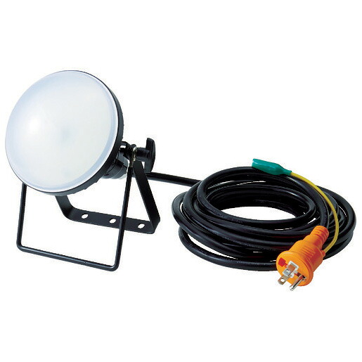 トラスコ中山 LED投光器 DELKURO 20W 10m アース付 2芯3芯両用タイプ RTLE-210EP TRUSCO
