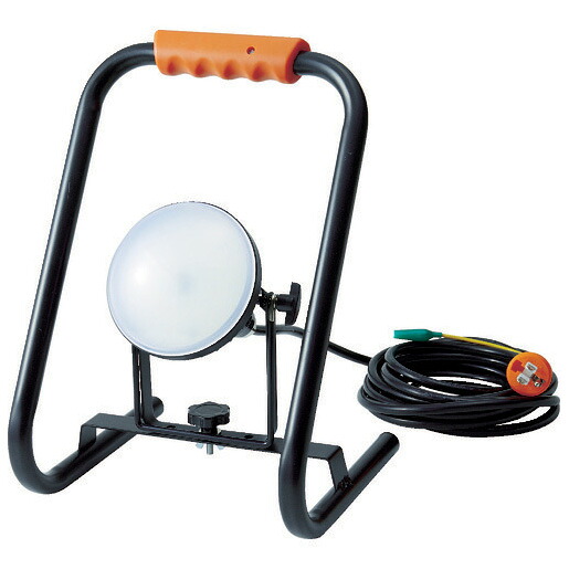 トラスコ中山 LED投光器 DELKURO スタンドタイプ 20W 5m アース付 2芯3芯両用タイプ RTLE-205EP-S TRUSCO