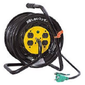 日動工業 電工ドラム　マジックリール　100V　アース付　30m ZE34｜Joshin web 家電とPCの大型専門店