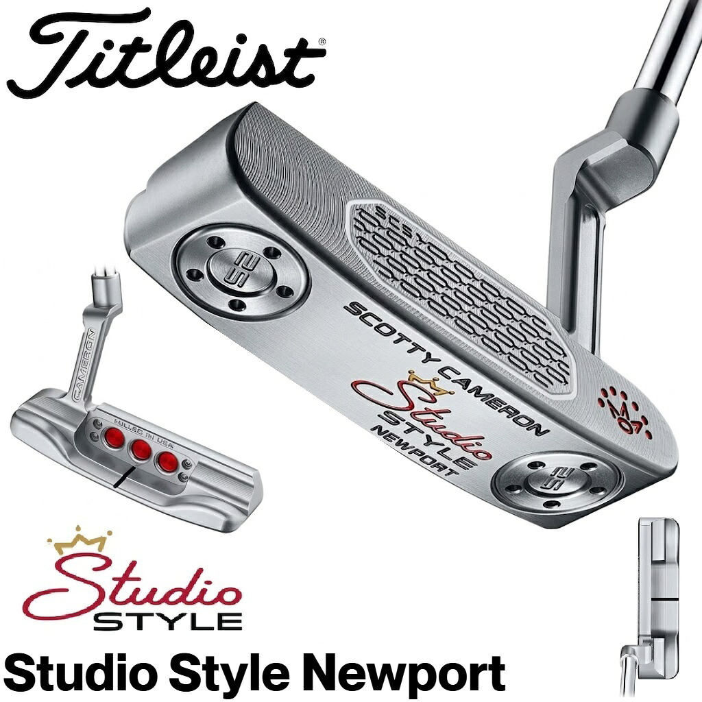 タイトリスト スコッティ・キャメロン 制作室表現スタイル Newport パター(34in) 753RA34J Titleist Scotty Cameron Studio Style Newport ゴルフ ゴルフ野球クラブ