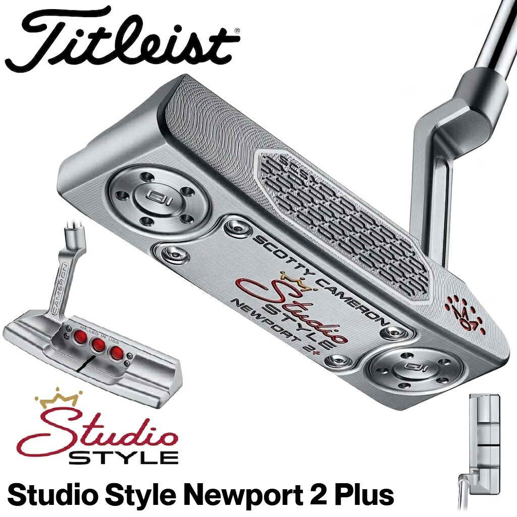 タイトリスト スコッティ・キャメロン 制作室表現スタイル Newport 2 Plus パター(35in) 753RD35J Titleist ゴルフ ゴルフ野球クラブ