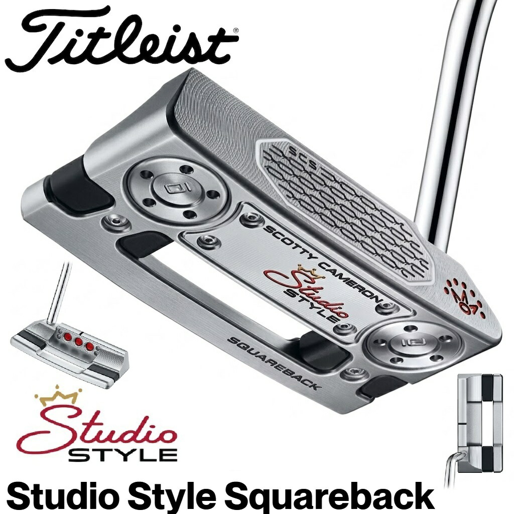 タイトリスト スコッティ・キャメロン 制作室表現スタイル Squareback パター(33in) 753RI33J Titleist ゴルフ ゴルフ野球クラブ
