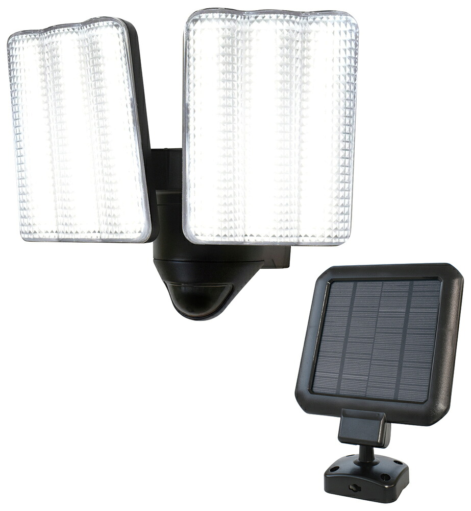 大進 ソーラー充電式 LEDセンサーライト (2灯) DLS-17T200 DAISHIN ソーラー充電式LEDセンサーライト 2灯 [DLS17T200]