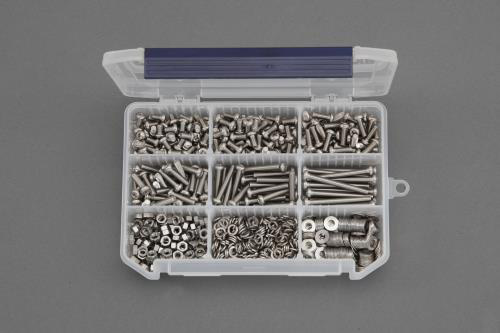 エスコ M6 鍋頭小ねじ・ナット・ワッシャーセット(ステンレス鋼) EA949AD-103 ESCO ネジ-DIY・工具
