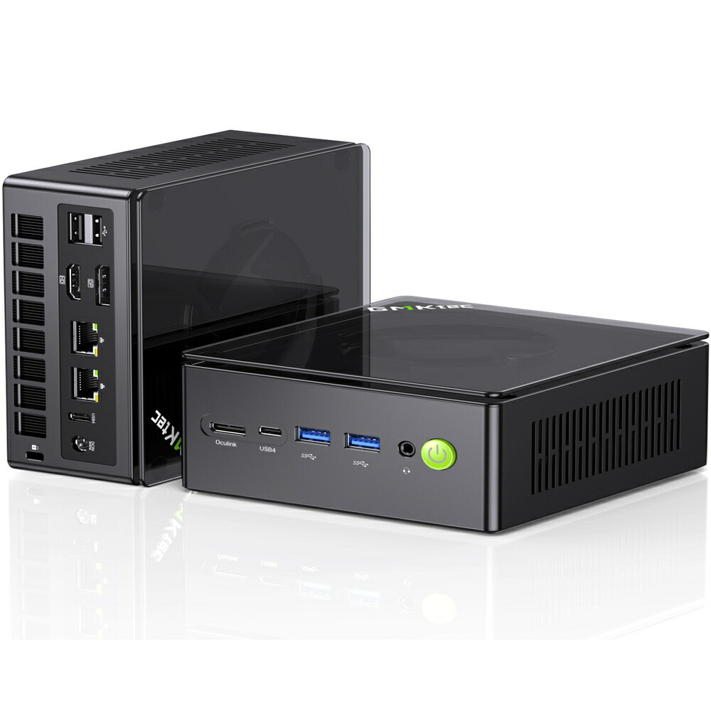 GMKtec｜ジーエムケーテック 超小型 事務机とっ始めマイコン NucBox K8 Plus(Windows 11 Pro/AMD Ryzen 7 8845HS/記憶装置 32GB/SSD 1結核症/VESA) ミニパソコン GMK-K8 PLUS-32/1T-W11Pro(8845HS)