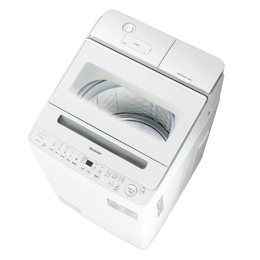 （標準設置料込_Aｴﾘｱのみ）シャープ 11.0kg 全自動洗濯機　ホワイト系 ES-SW11K-W SHARP [ESSW11KW]