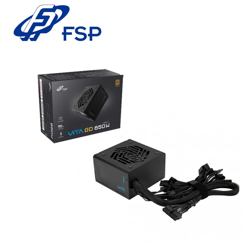 FSP｜エフエスピー ATX 3.1対応 「VITA GD」ケーブル直付け式電源ユニット 650Wモデル VITA-650GD