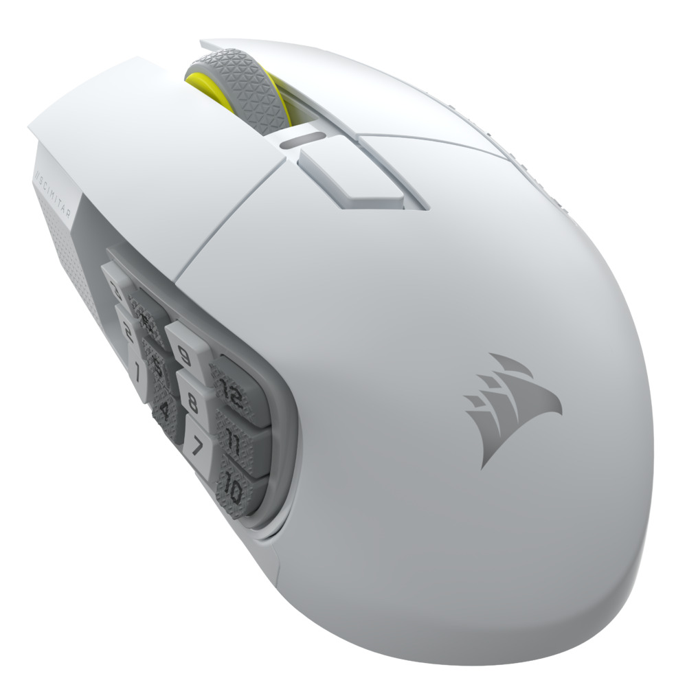CORSAIR｜コルセア SCIMITAR ELITE WIRELESS SE (WHITE) ゲーミングマウス  CH-9314011-AP